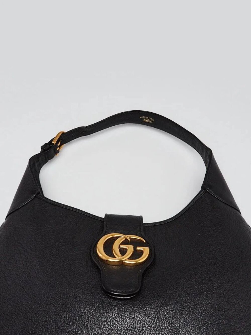 Gucci Black Leather Double G Aphrodite Medium Shoulder Bag - Picture 9 of 12